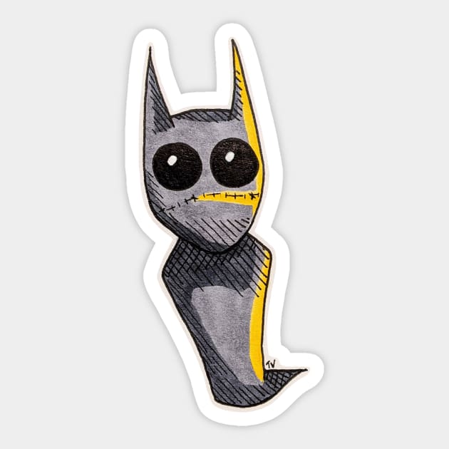 Autism Eyes Bat Sticker by Mickidona